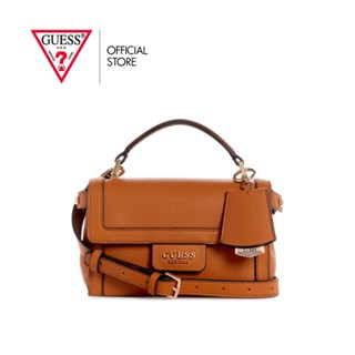 GUESS กระเป๋าสะพาย รุ่น VG897178 ANGY TOP HANDLE FLAP สีน้ำตาล