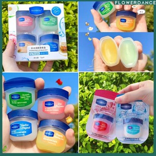 Vaseline Lip Therapy Rosy Lips ลิปสติกให้ความชุ่มชื้น Base Moisturizer แต่งหน้า Natural Plant Anti-cracking Lip Care Petroleum Jelly Lip Balm ดอกไม้