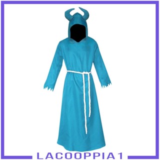 [Lacooppia1] เสื้อคลุมคอสเพลย์ปีศาจ สําหรับปาร์ตี้ฮาโลวีน ไนท์คลับ