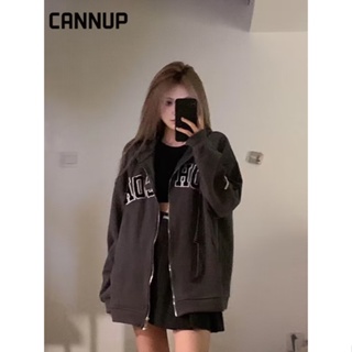 Cannup เสื้อกันหนาว เสื้อฮู้ด cozy Popular สบาย chic WJK2390PHN37Z230912