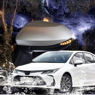 ใหม่ พวงมาลัยกระจกมองหลัง Corolla LEVIN YARIS ไดนามิก สีฟ้า ไล่โทนสีขาว 12th