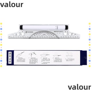 Valour ไม้บรรทัด ไม้บรรทัด เข็มทิศ อเนกประสงค์ เครื่องเขียน