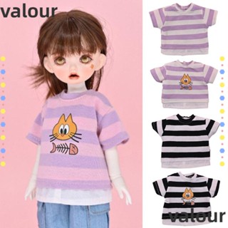 Valour เสื้อยืดลําลอง ลายทาง หลากสี 11.5 นิ้ว สําหรับตุ๊กตา