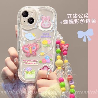 เคสโทรศัพท์มือถือ ลายดอกไม้ ผีเสื้อ กระต่าย 3D สําหรับ Oppo A96 A17 A95 A78 A76 A17k A77 A15 A57 A16 A16s A52 A5s A16K A55 A9 A77s A54 A7 A74 A53 A3s A31 A1k A5 A92 A12 Reno 8T 4F 6 5Z 5 เคสนิ่ม