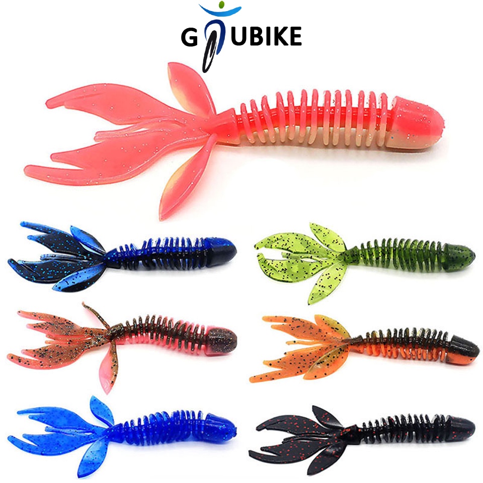Gtubike เหยื่อตกปลาซิลิโคน รูปกุ้ง แบบนิ่ม ขนาด 80 มม. 2.95 กรัม 120 มม. 10 กรัม