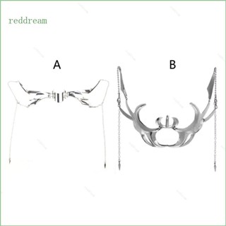 Redd พังก์ กลวง โลหะผสม ใบหน้า อุปกรณ์เสริม สําหรับผู้หญิง ผู้ชาย ปาร์ตี้ เครื่องประดับ