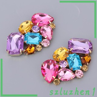 [Szluzhen1] Diamante คลิปหนีบรองเท้า ประดับคริสตัล หลากสี ถอดออกได้