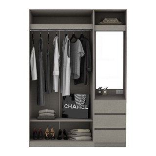 SB Design Square Wardrobe 150 cm. Blox Fit in Mable Multi-color Multi-color (150 x 59 x 210 ซม.) แบรนด์ KONCEPT FURNITUR