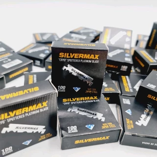 Silvermax - Cryo Sputtered Platinum Half Blades ใบมีดโกนแบบหักครึ่งสำเร็จ (100pcs)