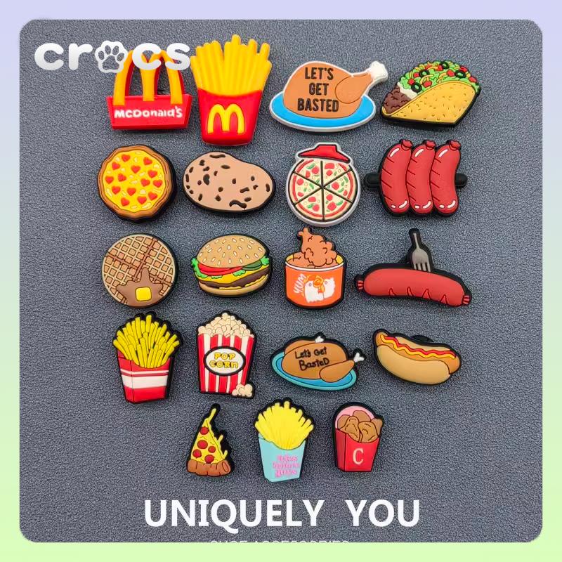 jibbitz crocs mcdonald sหัวเข็มขัด อุปกรณ์เสริม สําหรับรองเท้า Crocs Gourmet