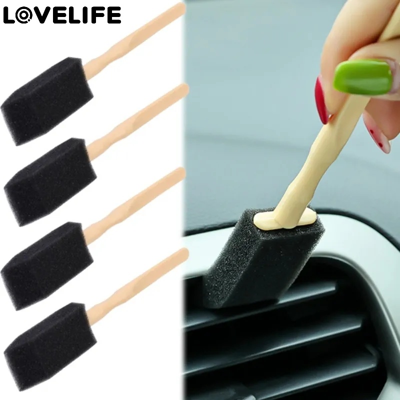  อุปกรณ์เสริมรถยนต์ / แปรงฟองน้ําทําความสะอาดช่องแอร์รถยนต์ / ฟองน้ํานุ่มกําจัดฝุ่น สําหรับล้างรถ / ทําความสะอาดตะแกรงแอร์ กําจัดฝุ่นภายใน / 