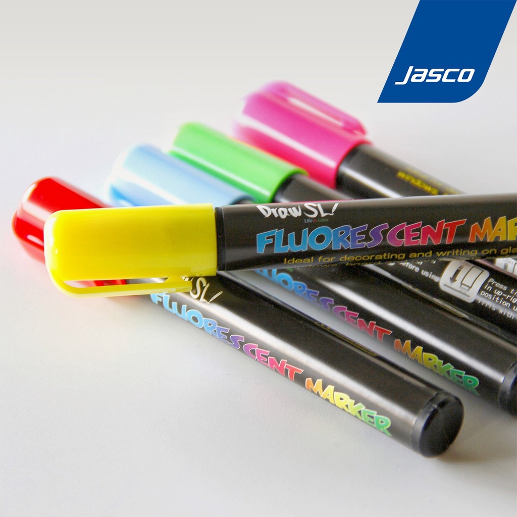 Jasco ปากกาเขียนแก้ว ลบได้ Liquid Chalk Marker #LCM-4