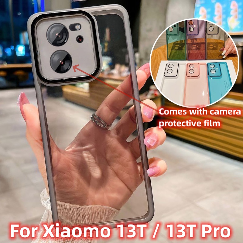 ปลอกที ่ มีสีสันสําหรับ Xiaomi 13T Pro Mi13T 13TPro Xiaomi13 13Pro 14 14Pro Xiaomi13TPro 5G 2023 เคสโทรศัพท ์ ซิลิโคนกันกระแทกมาพร ้ อมกับกล ้ องฟิล ์ มป ้ องกันปกหลัง