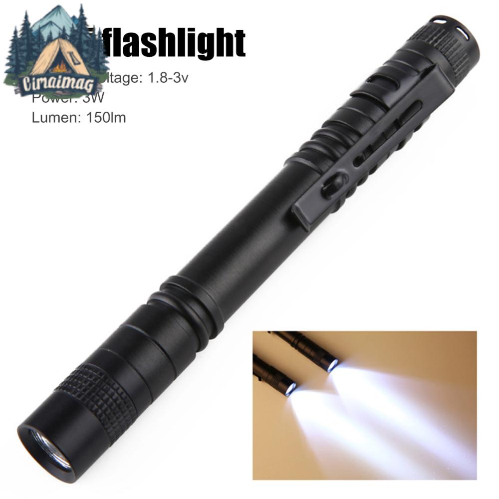 ปากกาไฟฉาย XPE R3 ขนาดเล็ก กันน้ํา แบบคลิปหนีบ มีไฟ LED สําหรับกลางแจ้ง