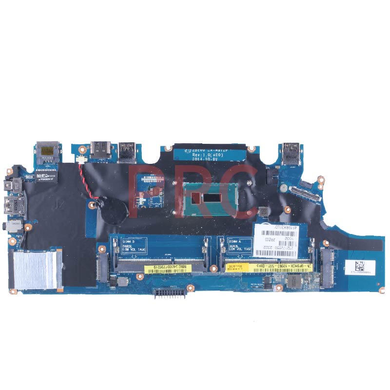 DELL Latitude 7250 สําหรับ E7250 แล็ปท็อป LA-A971P LA-A972P I5 I7 5th Gen Cpu DDR3 โน้ตบุ๊คเมนบอร์ด 