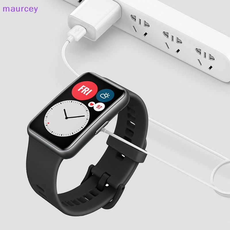Maurcey อะแดปเตอร์สายชาร์จ USB 2pin แบบพกพา สําหรับ Honor Watch ES Huawei Band 7 Honor Band 6 6 Pro Mini Smart Watch