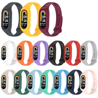 สายรัดซิลิโคนอุปกรณ์เสริมสําหรับเปลี่ยนสายรัดข้อมือสําหรับ Xiaomi Smart Band 9 8 7 / Mi Band 6 5 4 3