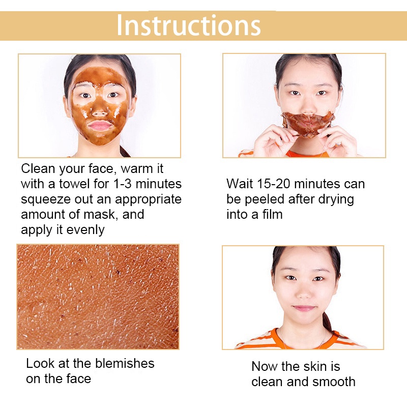 มาสก์ทําความสะอาดผิวหน้าอย่างล้ําลึก กําจัดคราบไขมัน ลอกออกได้ มาสก์ไวท์เทนนิ่ง ให้ความชุ่มชื้น - รูปที่ 6