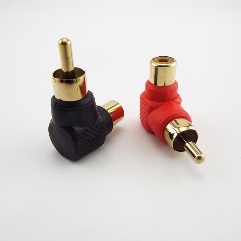 Rca Male Connector ปลั๊กแปลงแจ็คตัวเมีย M/F AV อะแดปเตอร์แปลงเสียงและวิดีโอ FTH3