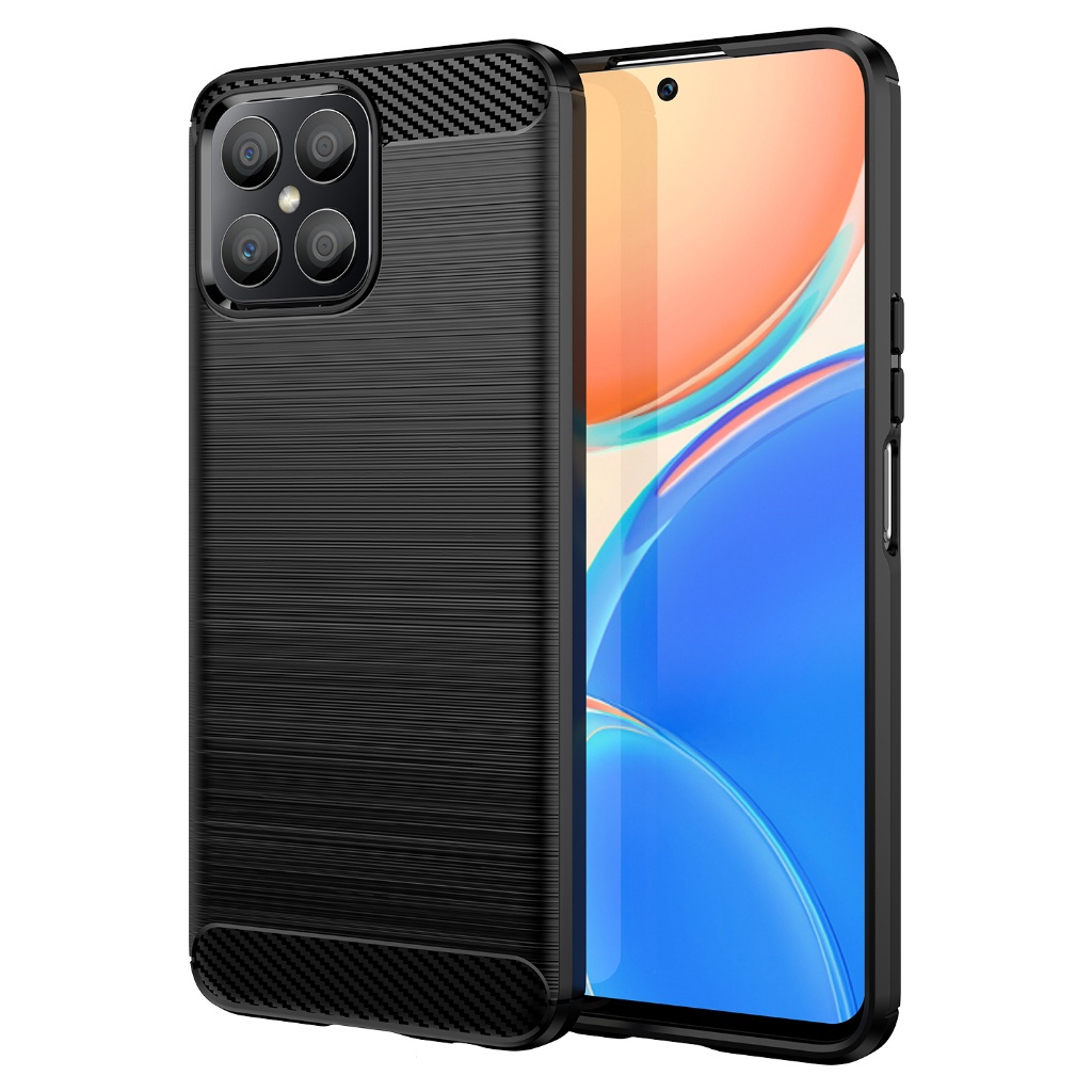 สําหรับ Honor X8 4G, แปรงคาร ์ บอนไฟเบอร ์ ป ้ องกันกรณีนุ ่ ม , ทนต ่ อแรงกระแทก , ป ้ องกันรอยขีดข ่ วน , ป ้ องกันเคสโทรศัพท ์ ธุรกิจ