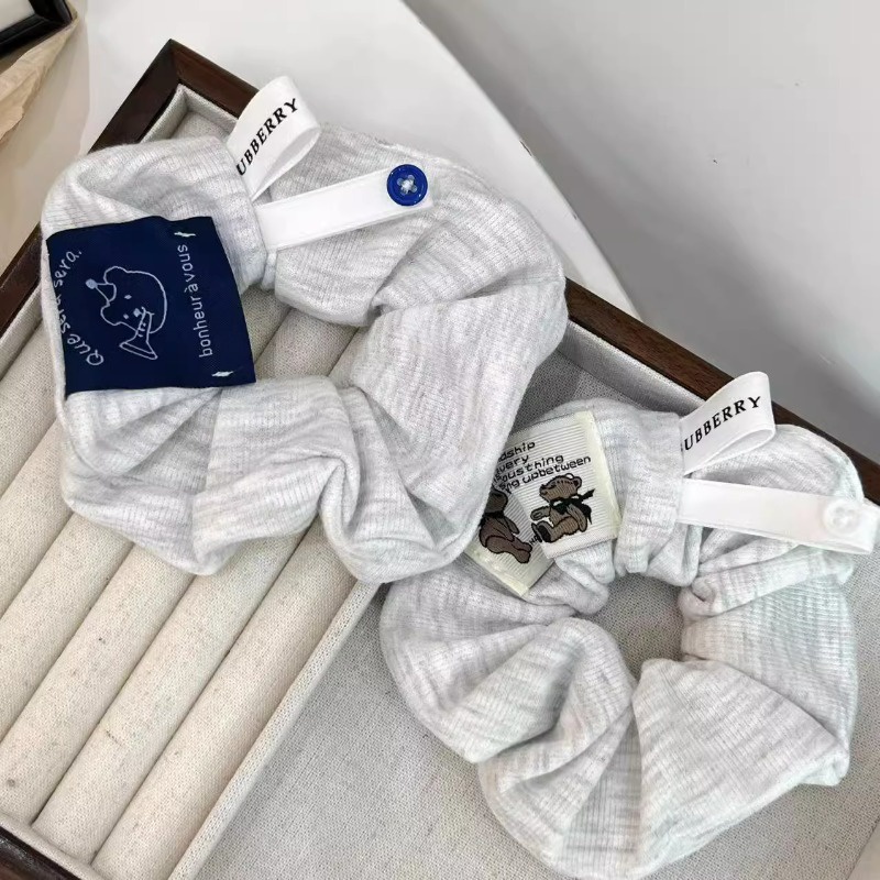 ยางรัดผมหางม้า แบบนิ่ม ขนาดใหญ่ สไตล์เกาหลี สําหรับเด็กผู้หญิง