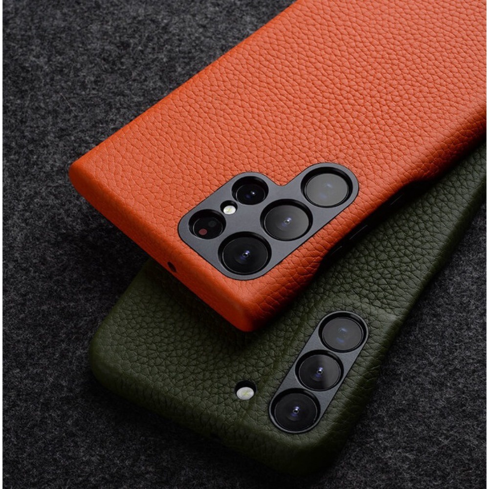 Melkco เคสหนังแท้ ป้องกันเลนส์กล้อง หรูหรา สําหรับ Samsung Galaxy S23 Ultra S22 Plus S23+