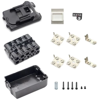18650 แบตเตอรี่กล่องสำหรับ Makita 18V พร้อมแผงวงจร PCB ไฟ LED (ไม่มีแบตเตอรี่) เครื่องมือ BL1850 BL1830 ชุดกล่องแบตเตอรี่