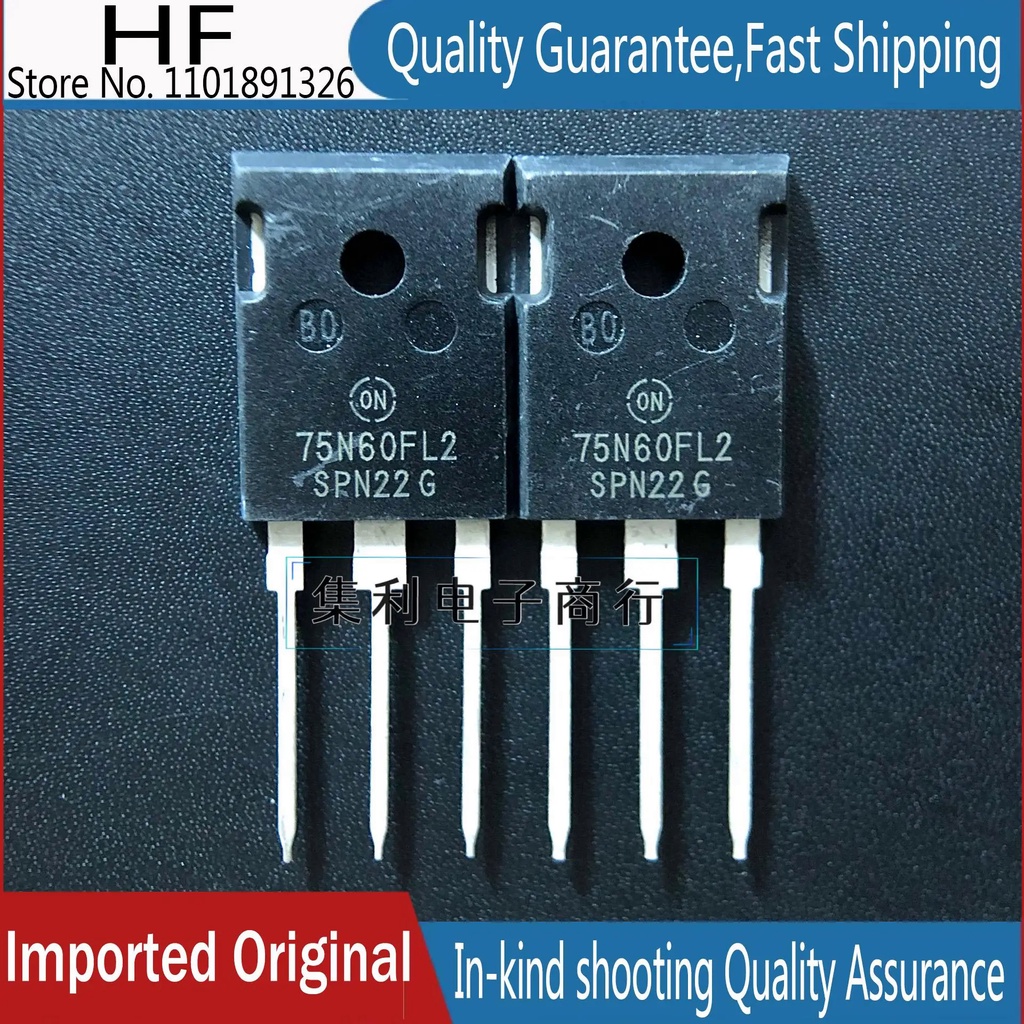 10 ชิ้น/ล็อต 75N60FL2 NGTB75N60FL2WG 75A600VIGBT นําเข้ารับประกันคุณภาพ
