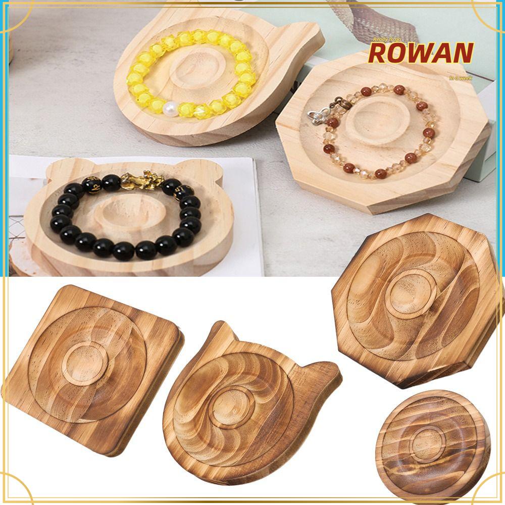 Rowans ถาดไม้ สําหรับวางลูกปัด สร้อยข้อมือ DIY