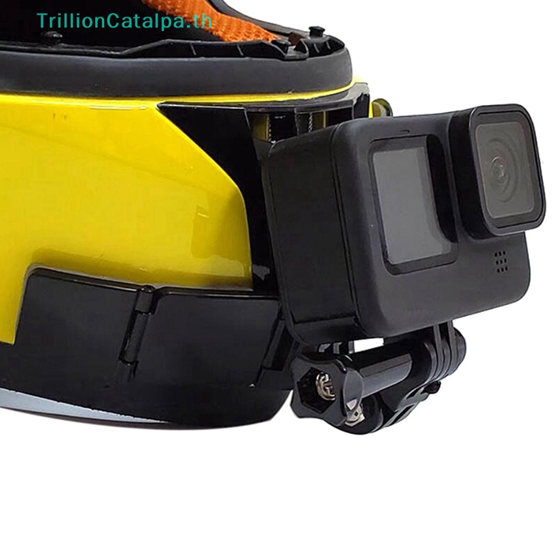 Trillioncatalpa เมาท์ยึดกล้องติดคางหมวกกันน็อค แบบเต็มหน้า อุปกรณ์เสริม สําหรับ Hero 11 10 9 8 7 DJI Insta360 TH