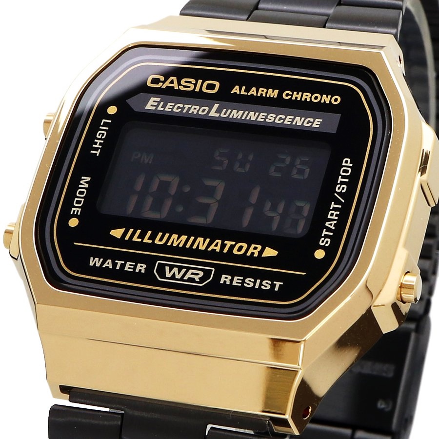 ร้านขายนาฬิกา Casio นาฬิกาข้อมือผู้หญิง สายสแตนเลส รุ่น A168 ของแท้ประกันศูนย์ CMG