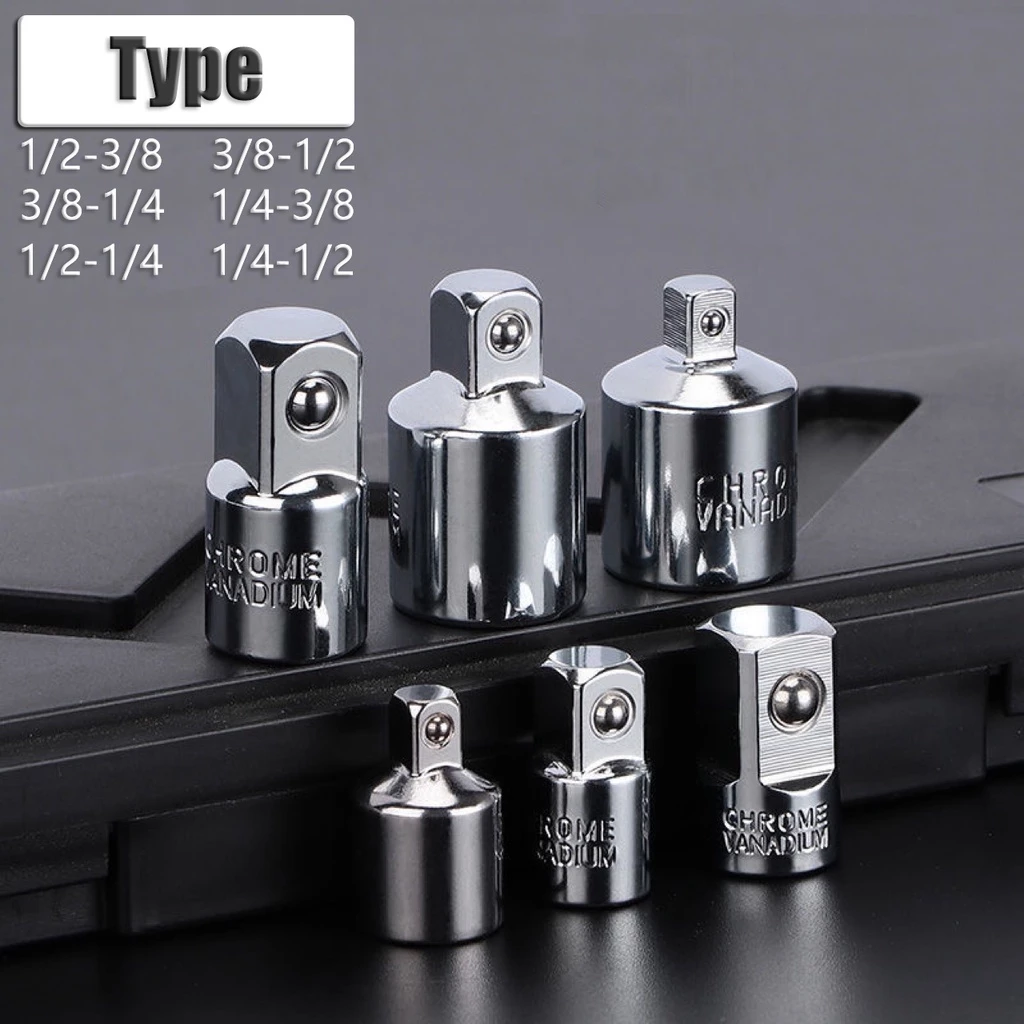อะแดปเตอร์ประแจวงล้อ 1/4 Turn 3/8 Turn 1/2 Large Flying Turn Small Flying CR-V Chrome Vanadium Steel