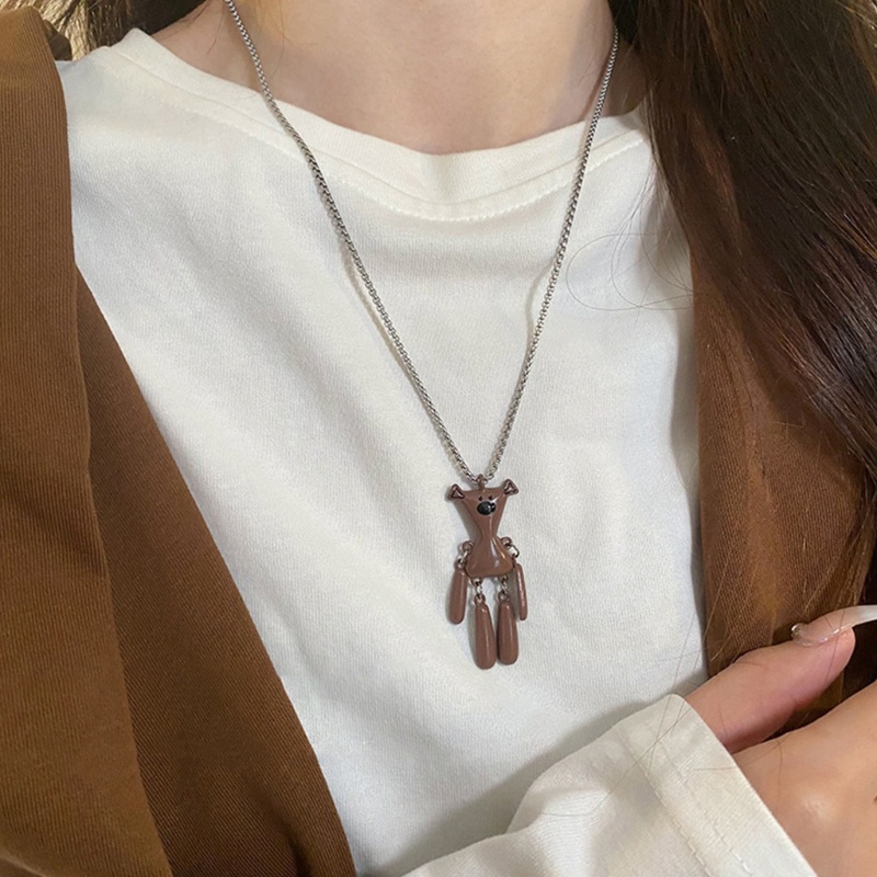 Arin Vintage Curry Bear จี้ Choker Gothic รูปที่ 3