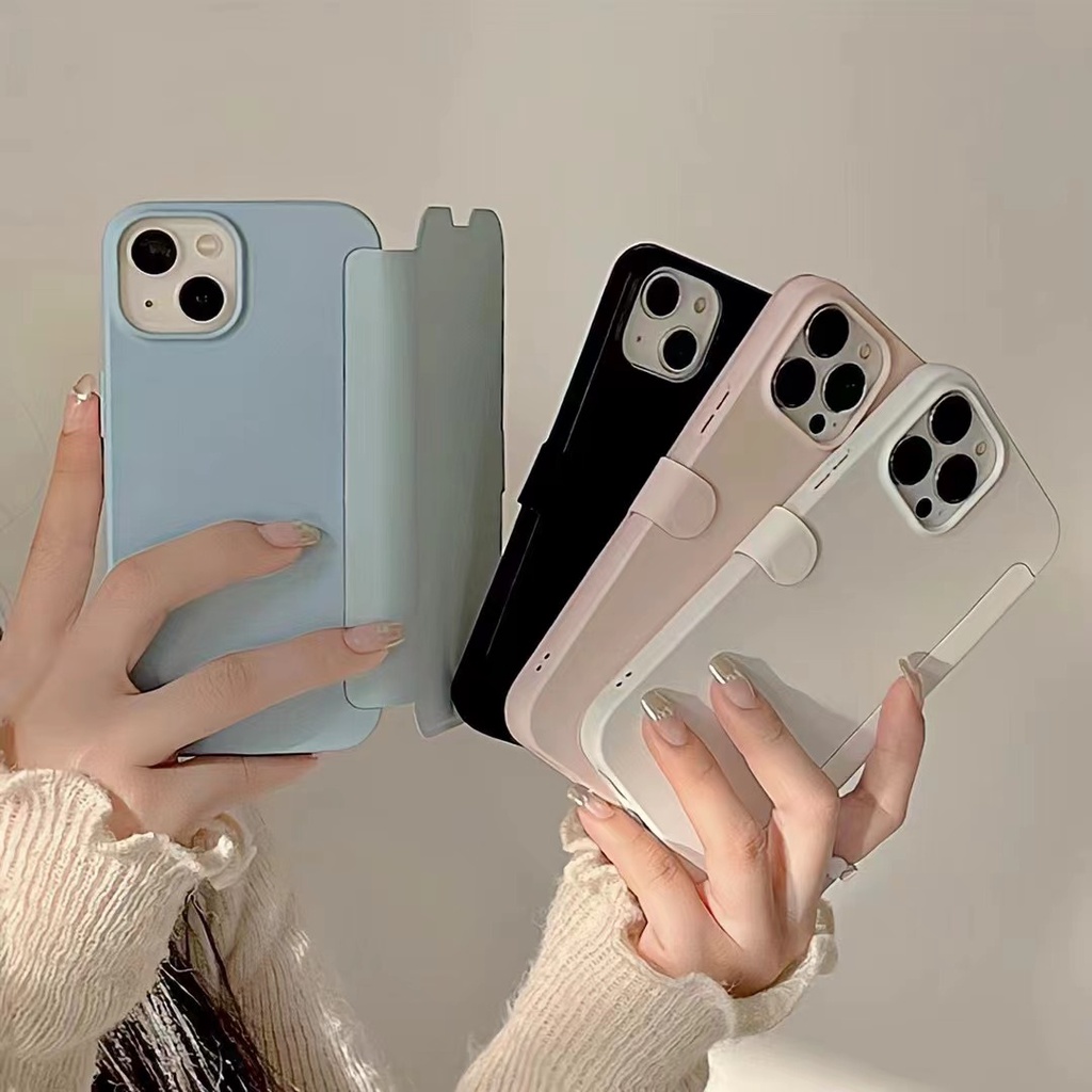 เคสโทรศัพท์มือถือ แบบฝาพับ กันกระแทก สไตล์เรียบง่าย สําหรับ iPhone15 15promax 15pro 14 14promax 14pro 11 12pro Max 13pro Max 13 11promax 12pro