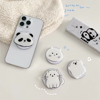 ที่วางโทรศัพท์แม่เหล็กดึงดูดถุงลมนิรภัยขาตั้งการ์ตูน Hangyodon Hello Kitty Cat ขาตั้งพับได้สําหรับโทรศัพท์มือถือเปล่า Magsafe เคสแท็บเล็ตโทรศัพท์มือถือป้องกันการหล่น PC Bracket