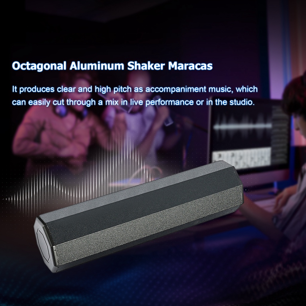 【ใหม่】เครื่องเขย่ามาราคัส อลูมิเนียม ทรงแปดเหลี่ยม - รูปที่ 4