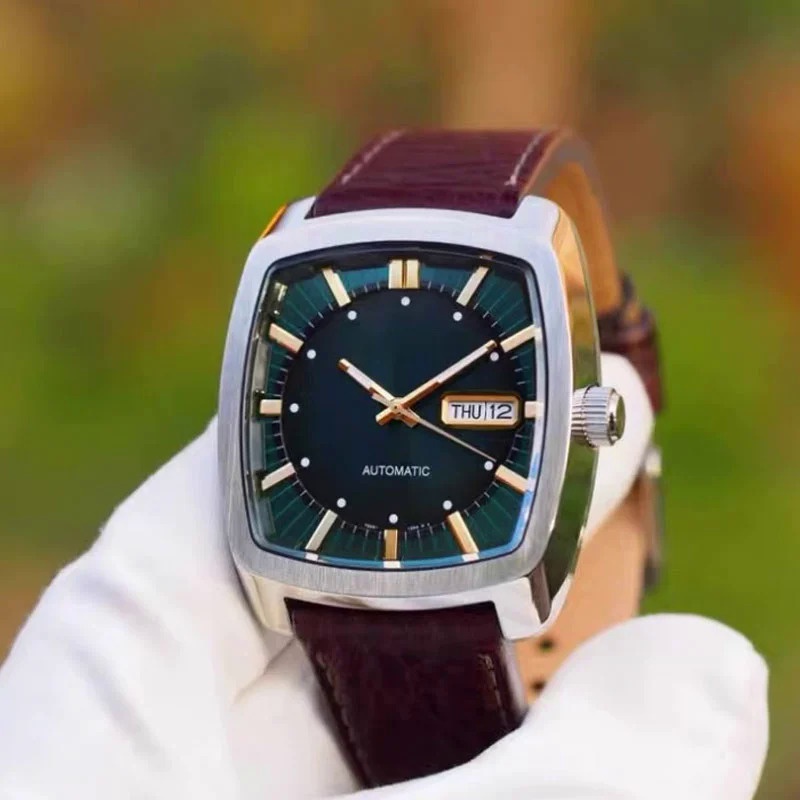 Seiko นาฬิกาข้อมือ กลไกอัตโนมัติ สายหนัง ลําลอง สําหรับผู้ชาย (รุ่น: SNKP27)
