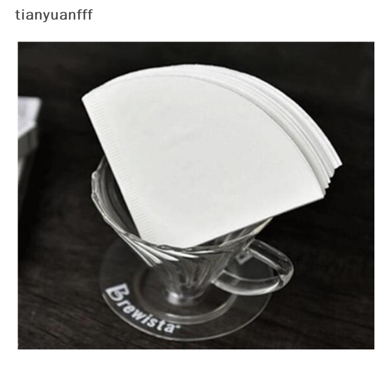Tianyuanfff V60 กระดาษกรองกาแฟ ทรงกรวย 102 ชิ้น