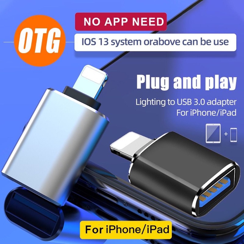 แฟลชไดรฟ์ OTG Usb Lightning Adapter Converter สําหรับ iPhone/ipad/Mac Book Original Fleco OTG35