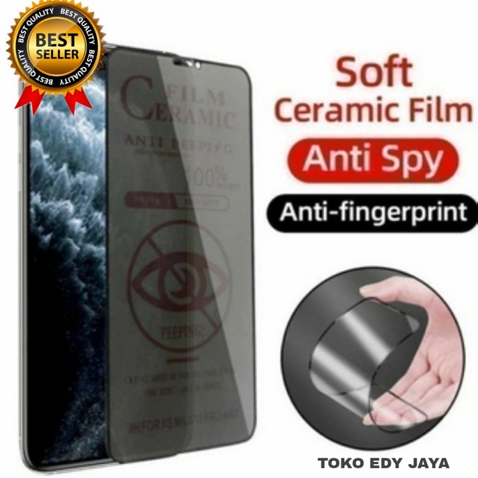 TEMPERED GLASS CERAMIC MATTE ANTI SPY REALME C2 A1K