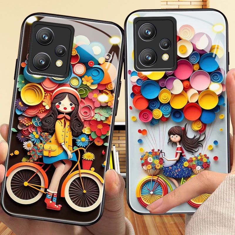 Dmy เคสโทรศัพท์มือถือกระจกนิรภัย สําหรับ realme 5 6i 6 10 8i 5i 8 7i 9i 9 11 7 pro plus 4g 5g +