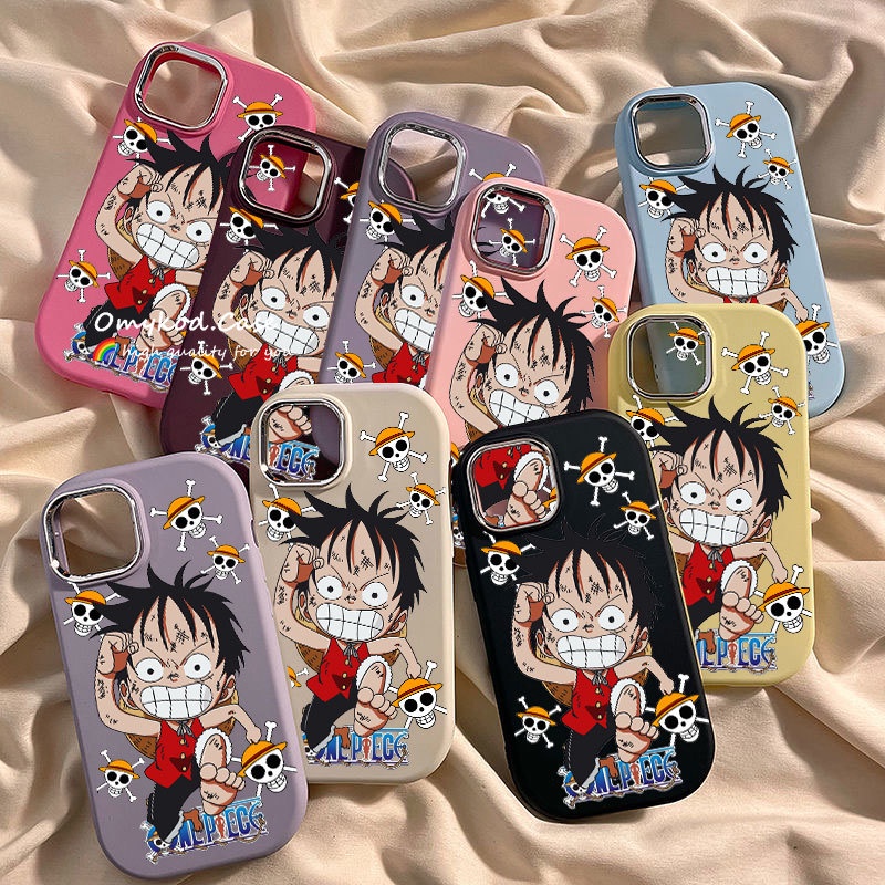 เคสโทรศัพท์มือถือ ซิลิโคน กันกระแทก ลายการ์ตูนอนิเมะ สีมาการอง สําหรับ iPhone 15 14 13 11 12 Pro Max 8 7 Plus XR XS Max SE 2020