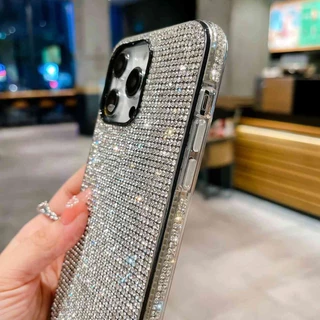 เคสโทรศัพท์มือถือ ป้องกัน ประดับเพชร หรูหรา สําหรับ iPhone 11 12 13 14 15 Pro Max