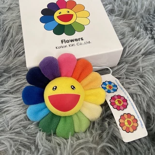 คุณภาพสูง ญี่ปุ่น Takashi Murakami ดอกทานตะวัน เข็มกลัด Wang Yibo ดาว สไตล์เดียวกัน คู่รัก กระเป๋า เครื่องประดับ รองเท้า เสื้อผ้า อุปกรณ์เสริม