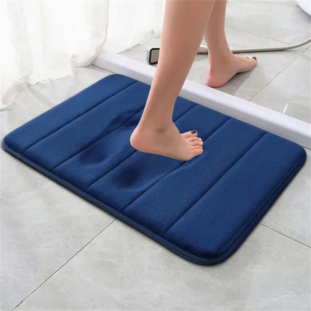 Super absorbent floor Mat Memory Foam Bath Mat Toilet Mat Extra Soft Non-Slip Bathroom Mat For Bathr