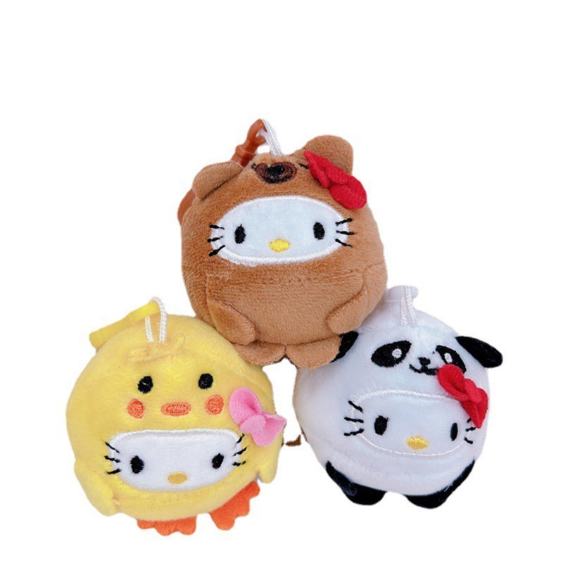 เคที ตุ๊กตาตุ๊กตาของเล่นพวงกุญแจจี้กระเป๋าเครื่องประดับอุปกรณ์เสริมบอล แอปเปิล ชุด อะนิเมะ น่ารัก น่ารัก ของขวัญสร้างสรรค - รูปที่ 6