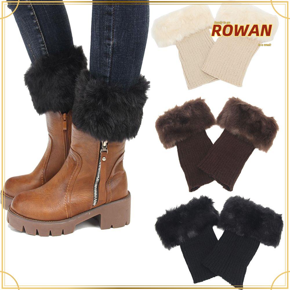 Rowans ถุงเท้าถักโครเชต์ ขนเฟอร์ อุปกรณ์เสริม