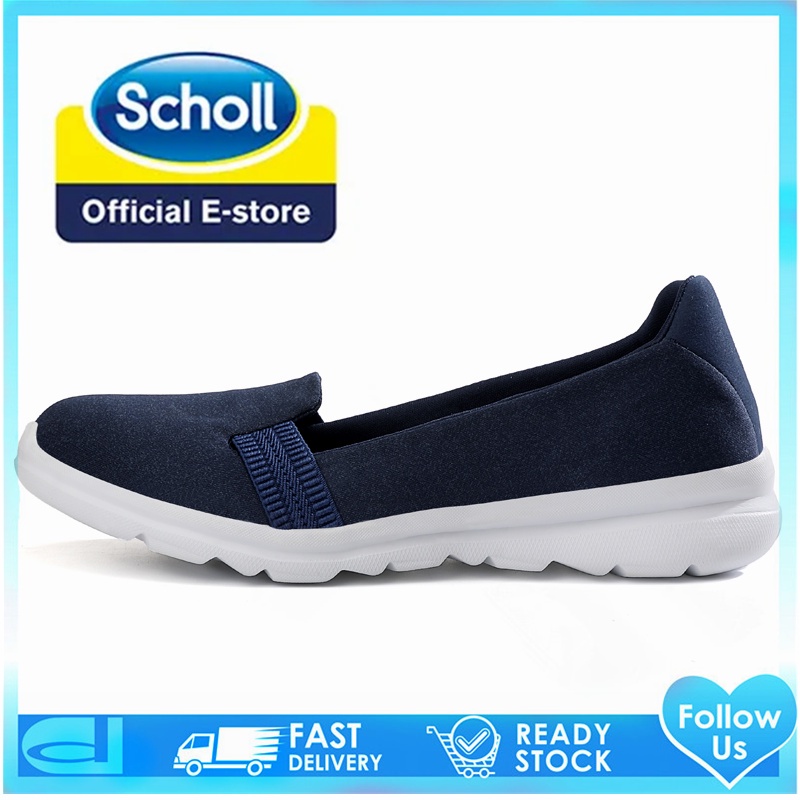 Scholl รองเท้ากีฬา รองเท้าผ้าใบ ส้นแบน สไตล์เกาหลี สําหรับผู้หญิง