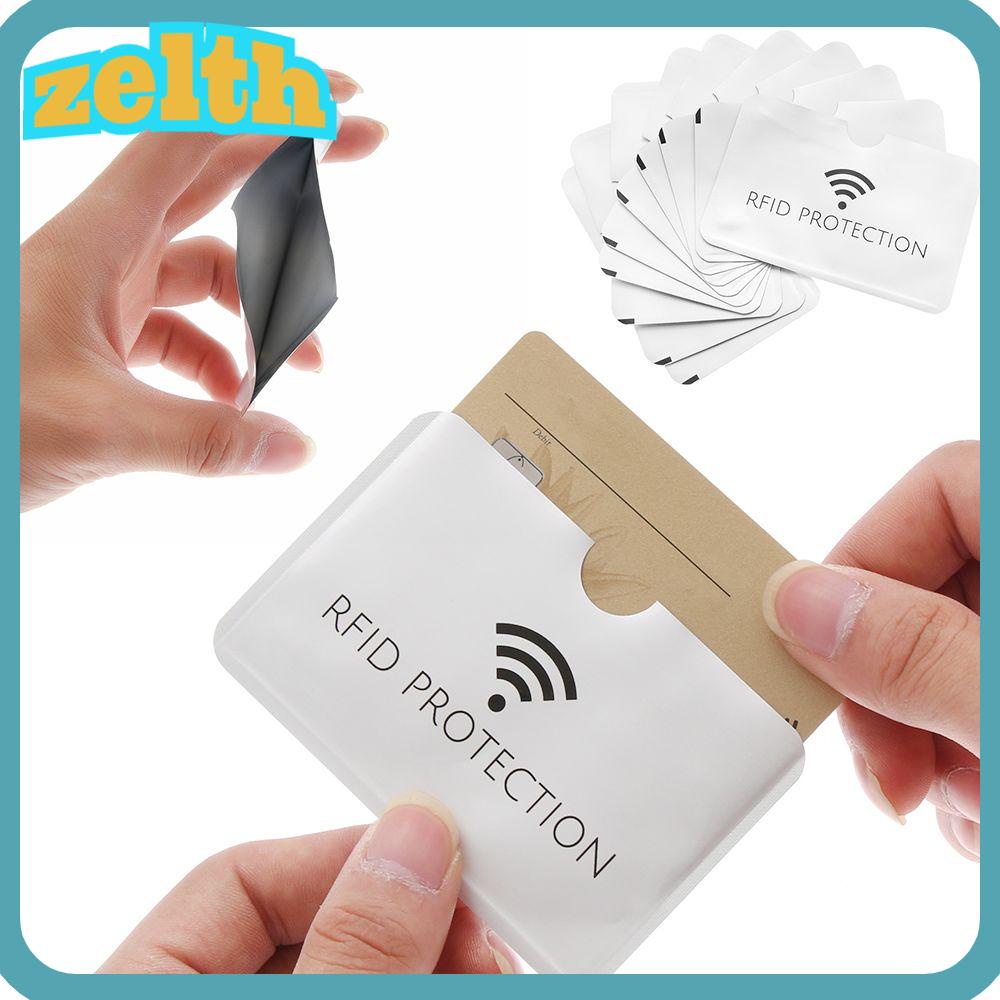 Zelth 10/20 ชิ้น ที่ใส่บัตรประชาชน บล็อกเงิน เครื่องอ่านบัตรเครดิต กระเป๋าสตางค์ ครอบคลุม ป้องกันการโจรกรรม