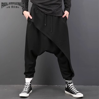 พอล ฟิตเซราลด์ ขนาดใหญ่ต่ําเป้าข้ามขากางเกงสไตล์เกาหลีฮิปฮอป…
